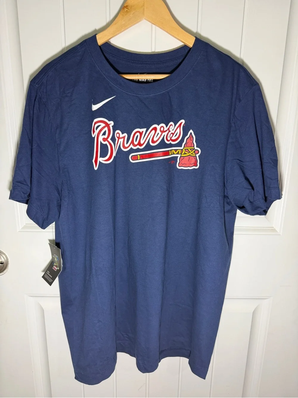 Nike Atlanta Braves Dansby Swanson #7 T-Shirt Men’s XL NWT MLB Blue